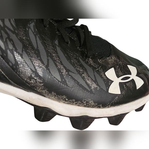 Under Armour Black and White Sports Cleats Size 9.5 main image 7